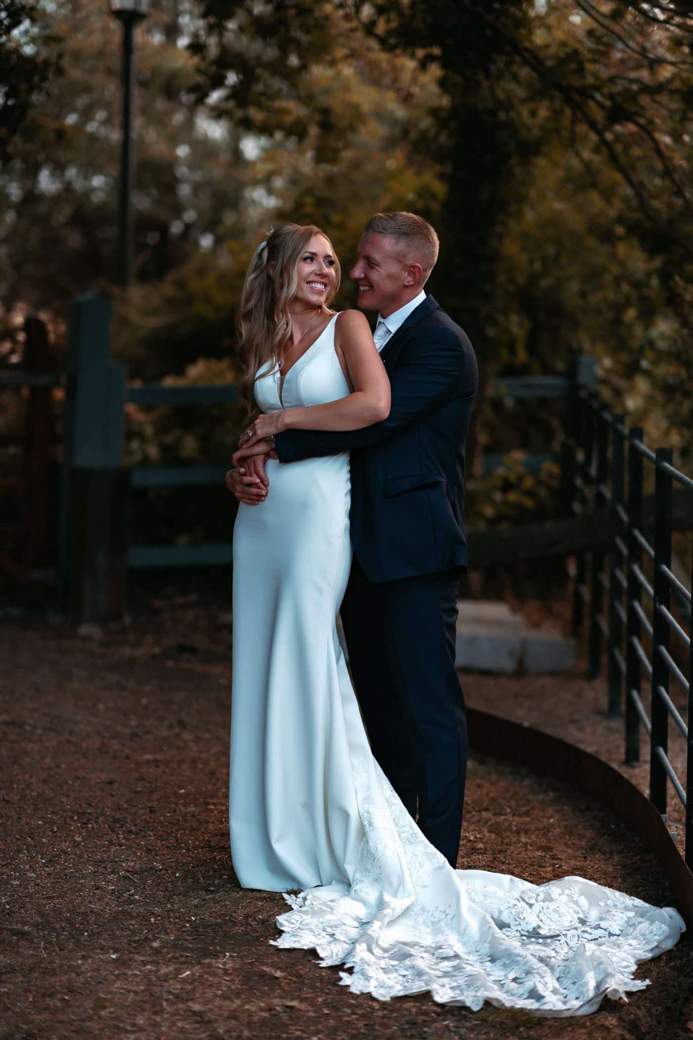 Bride and Groom at Friern Manor wedding venue